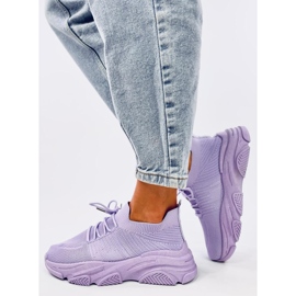 Deportivas calcetín Fabre Morado violeta 2