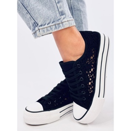 Zapatillas Ferrie de encaje negro 2