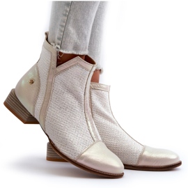 Botas Mujer Piel Tacón Bajo Maciejka 06397-22 Beige Claro 9