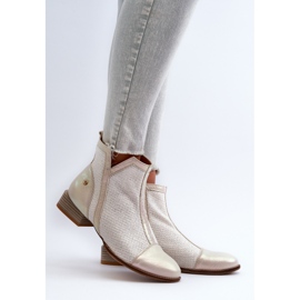 Botas Mujer Piel Tacón Bajo Maciejka 06397-22 Beige Claro 2