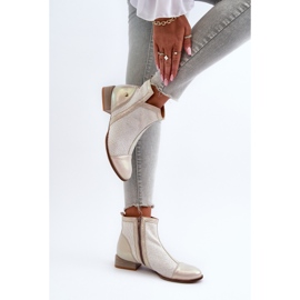 Botas Mujer Piel Tacón Bajo Maciejka 06397-22 Beige Claro 6