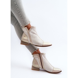 Botas Mujer Piel Tacón Bajo Maciejka 06397-22 Beige Claro 7