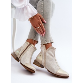 Botas Mujer Piel Tacón Bajo Maciejka 06397-22 Beige Claro 8
