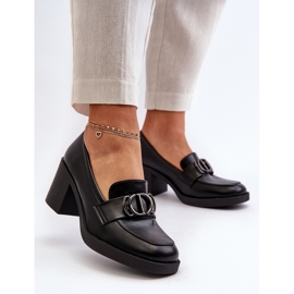 Jezzi Zapatos De Mujer De Tacón Con Adorno, Negro Nedarea 2