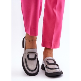 Vinceza Mocasines Mujer Charol Gris Fidodia 6