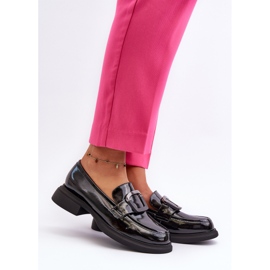 Vinceza Mocasines Mujer Charol Negro Fidodia 4