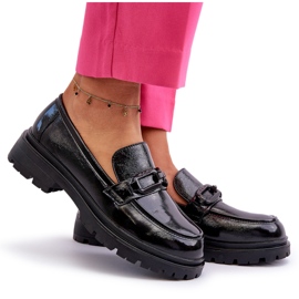 Vinceza Mocasines Mujer Charol Negro Imbleria 9
