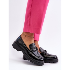 Vinceza Mocasines Mujer Charol Negro Imbleria 2