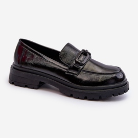 Vinceza Mocasines Mujer Charol Negro Imbleria 1