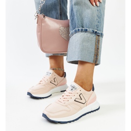 Zapatillas rosas con suela más gruesa de Olonio rosado 2