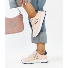 Zapatillas rosas con suela más gruesa de Olonio rosado 3
