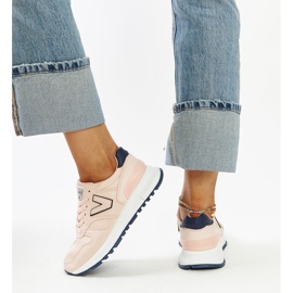 Zapatillas rosas con suela más gruesa de Olonio rosado 4