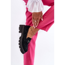 Vinceza Mocasines Chunky Mujer Ante Negro Neloria 8