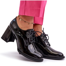 Vinceza Zapatos de tacón de mujer Nelione negros lacados 9