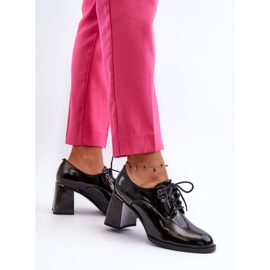 Vinceza Zapatos de tacón de mujer Nelione negros lacados 5