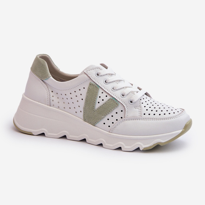 Vinceza Deportivas Ligeras Mujer Piel Blanco Eleonori 1