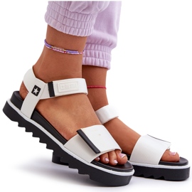 Sandalias Mujer Plataforma Big Star NN274777 Blanco 9