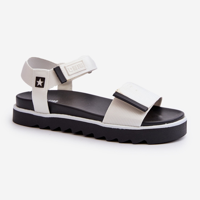 Sandalias Mujer Plataforma Big Star NN274777 Blanco 1