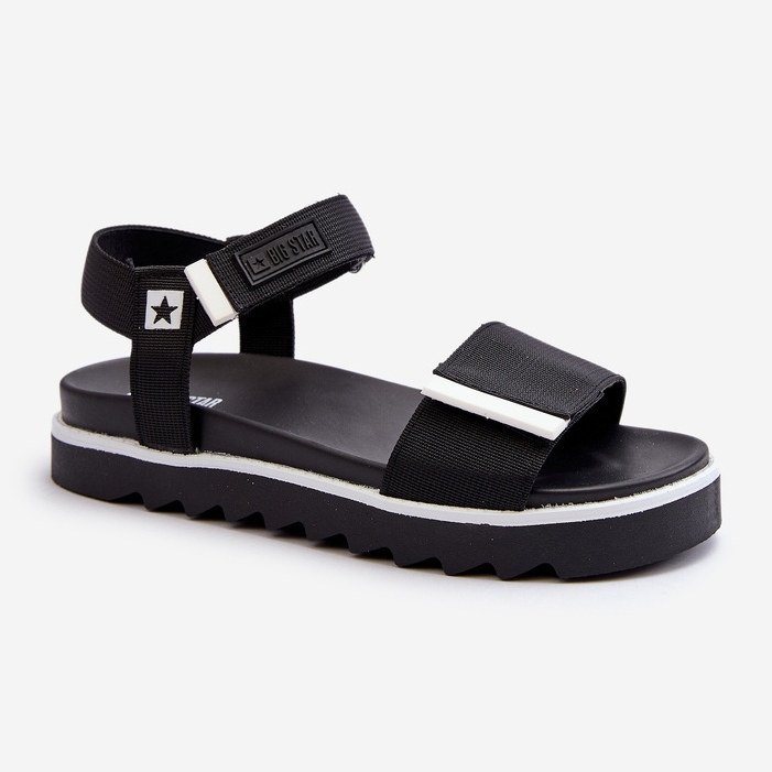 Sandalias Mujer Plataforma Big Star NN274778 Negro 2