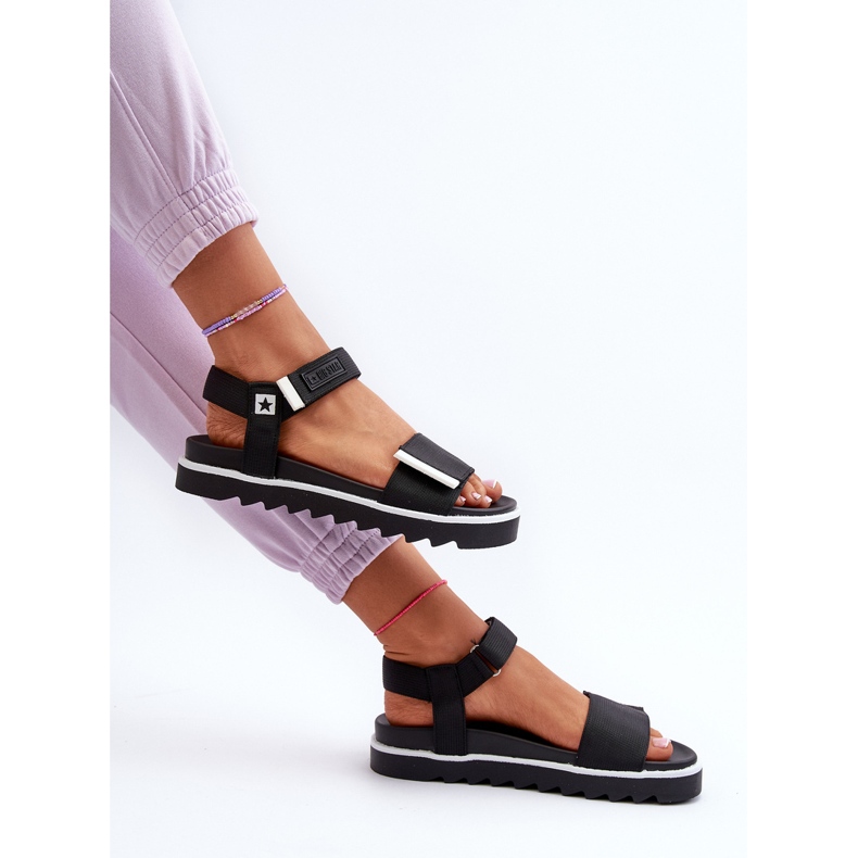 Sandalias Mujer Plataforma Big Star NN274778 Negro 1