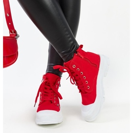 Zapatillas altas Yorda rojas rojo 3