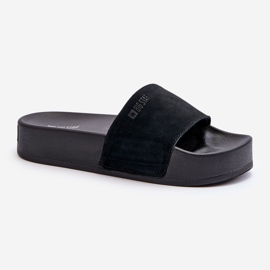 Chanclas Mujer Ante Plataforma Big Star NN274A670 Negro 1