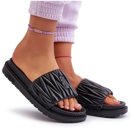 Chanclas de Mujer con Plataforma Big Star NN274A745 Negro 10