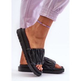 Chanclas de Mujer con Plataforma Big Star NN274A745 Negro 8