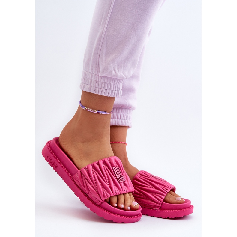 Chanclas de Mujer con Plataforma Big Star NN274A749 Fucsia rosado 2