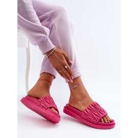Chanclas de Mujer con Plataforma Big Star NN274A749 Fucsia rosado 7