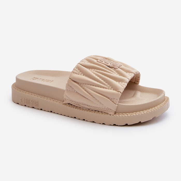Chanclas de Mujer con Plataforma Big Star NN274A746 Beige 1