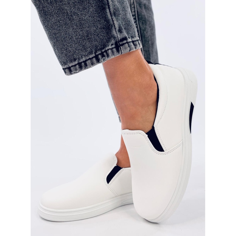 Zapatillas slip-on Alliot blancas blanco 2