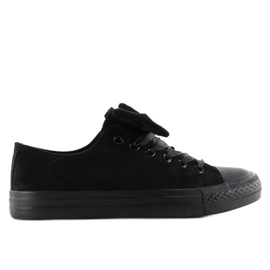 Deportivas clásicas con lazo by-025 negro 1