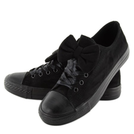 Deportivas clásicas con lazo by-025 negro 2