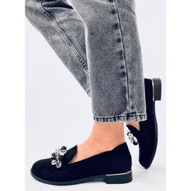 Anselme Mocasines negros con piedras 3
