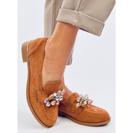 Anselme Mocasines Camel con piedras marrón 2 Anselme Mocasines Camel con piedras marrón 2