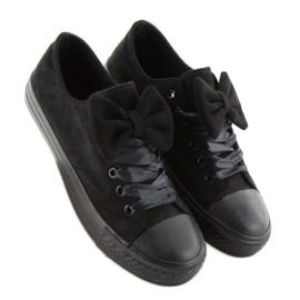 Deportivas clásicas con lazo by-025 negro 3