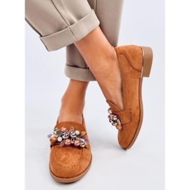 Anselme Mocasines Camel con piedras marrón 1 Anselme Mocasines Camel con piedras marrón 1