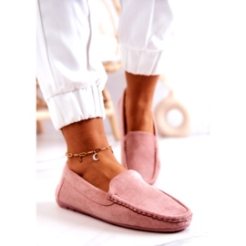 Evento Mocasines de ante para mujer, rosa 4