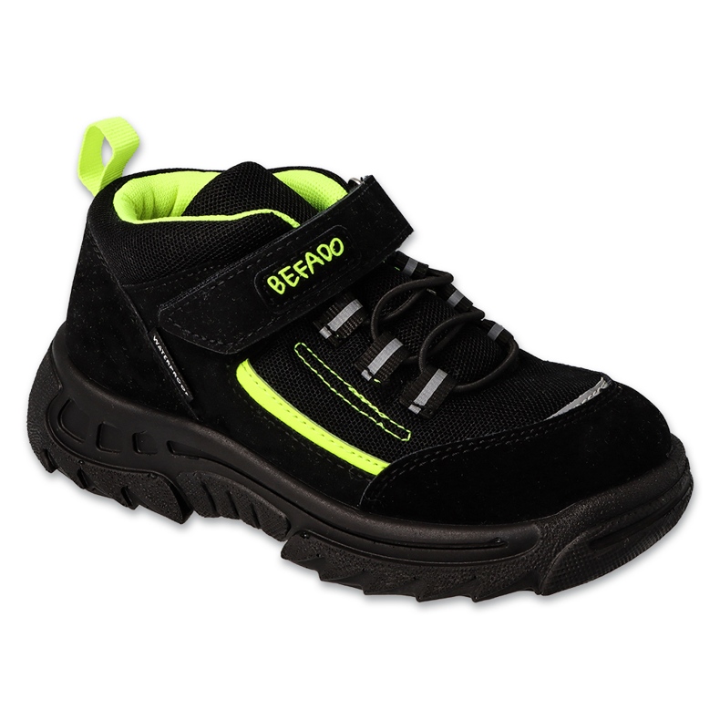 Befado deportivo infantil con velcro negro/verde 515Y004 2