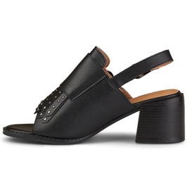 La.Fi Sandalias negras con tachuelas negro 4