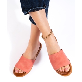 Zapatillas de casa mujer de ante verde 4