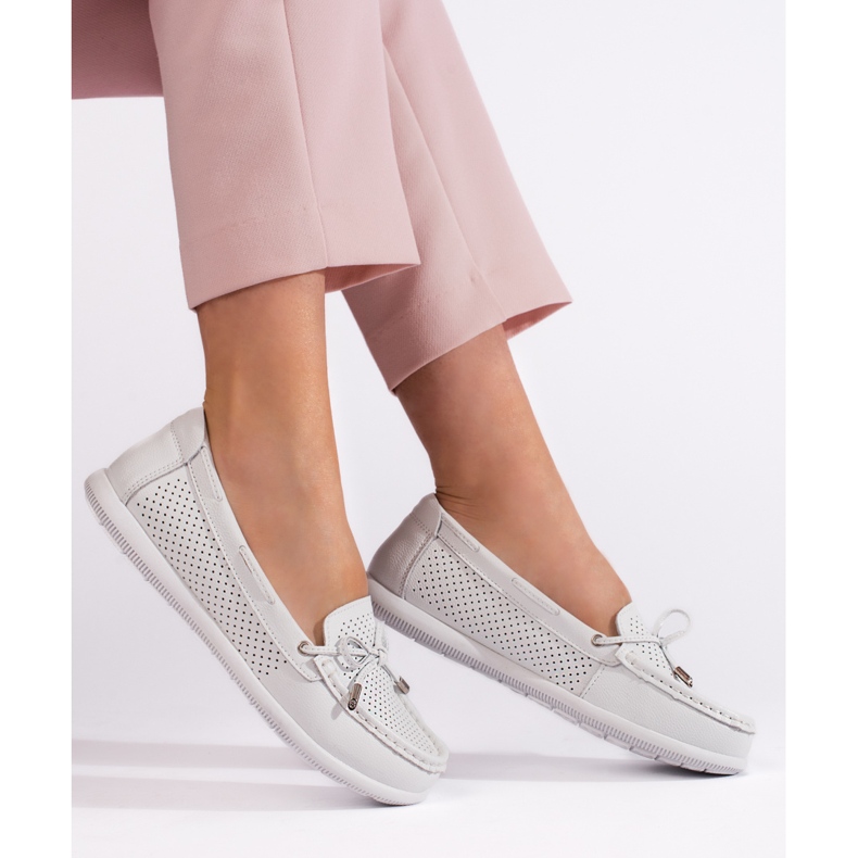 Goodin Mocasines blancos de mujer 1