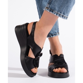Goodin Sandalias cómodas mujer negras negro 1 Goodin Sandalias cómodas mujer negras negro 1