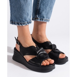Goodin Sandalias cómodas mujer negras negro 2 Goodin Sandalias cómodas mujer negras negro 2