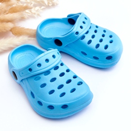 Chanclas de espuma azul claro 2