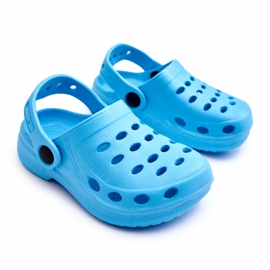 Chanclas de espuma azul claro 1 Chanclas de espuma azul claro 1