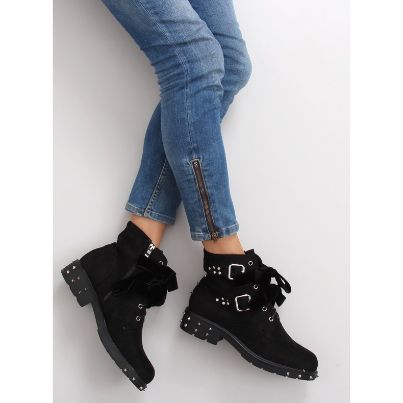 Botas con estilo con tachuelas CLS-30 Negro 1 Botas con estilo con tachuelas CLS-30 Negro 1