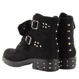 Botas con estilo con tachuelas CLS-30 Negro 2 Botas con estilo con tachuelas CLS-30 Negro 2