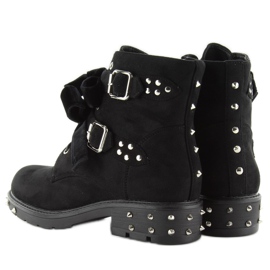 Botas con estilo con tachuelas CLS-30 Negro 2